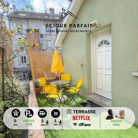 Maisonnette Le Faubourg - Centre Ville, Terrasse Et Netflix Belfort Exteriör bild